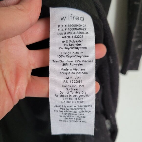 Aritzia Wilfred Oversized Long Sleeve Knit Light Sweater Pullover Mini Dress XS - Picture 10 of 11